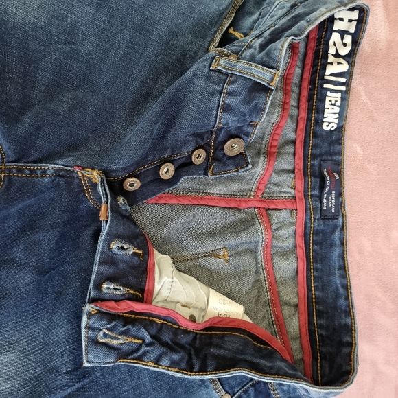 A2A11 jeans blue straight leg button fly Size W 33 - Picture 7 of 13